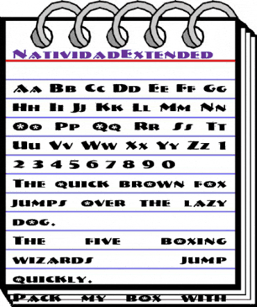 NatividadExtended Regular animated font preview NatividadExtended Regular animated font preview