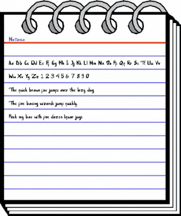 Nattanio Regular animated font preview Nattanio Regular animated font preview