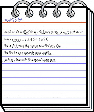 Naughty Nights Regular animated font preview