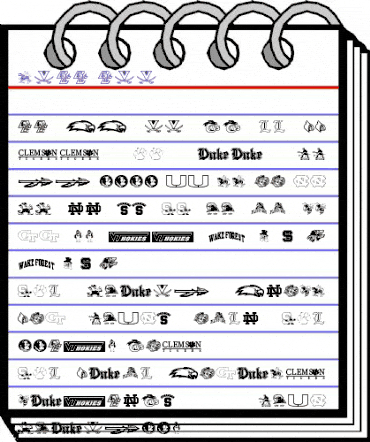 NCAA ACC Regular animated font preview NCAA ACC Regular animated font preview