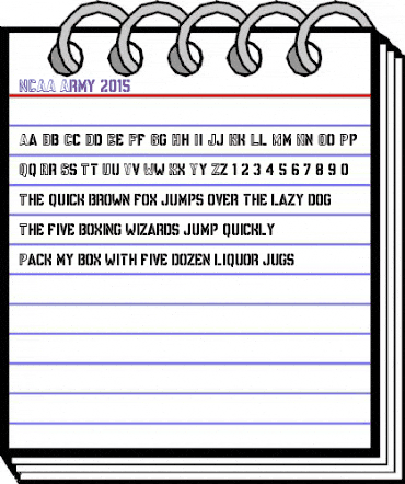 NCAA Army 2015 Regular animated font preview NCAA Army 2015 Regular animated font preview