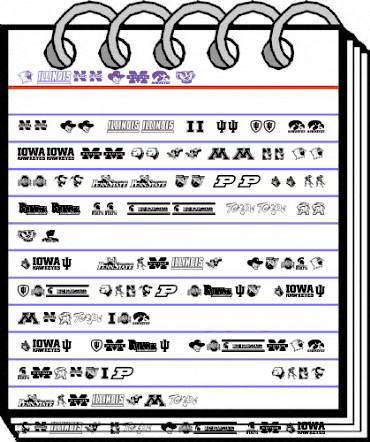 NCAA Big 10 Regular animated font preview NCAA Big 10 Regular animated font preview
