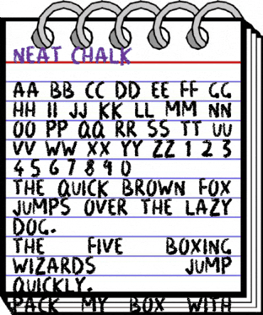 Neat Chalk Regular animated font preview Neat Chalk Regular animated font preview