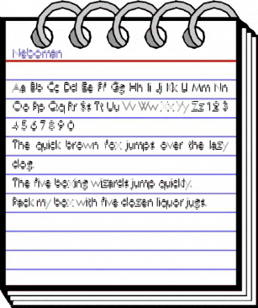 Neboman Regular animated font preview Neboman Regular animated font preview
