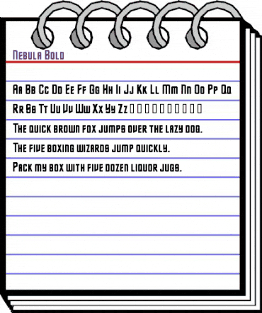 Nebula Bold animated font preview Nebula Bold animated font preview