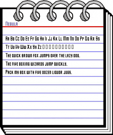 Nebula Regular animated font preview Nebula Regular animated font preview