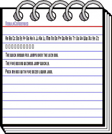 NebulaCondensed Regular animated font preview NebulaCondensed Regular animated font preview