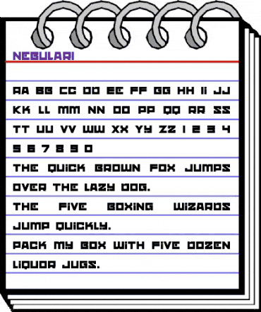 nebulari Regular animated font preview nebulari Regular animated font preview