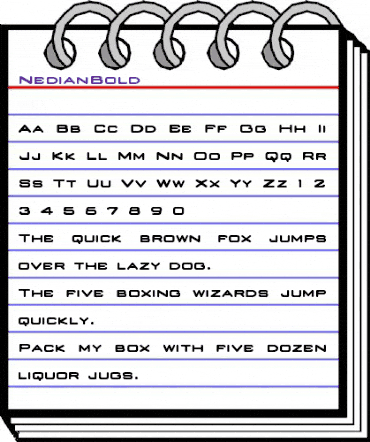 Nedian Bold animated font preview Nedian Bold animated font preview