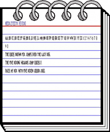 Needleteeth Psycho Regular animated font preview Needleteeth Psycho Regular animated font preview