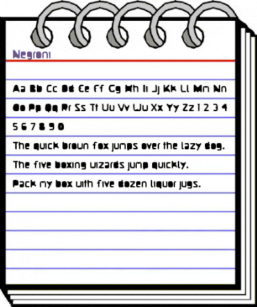 Negroni Regular animated font preview Negroni Regular animated font preview