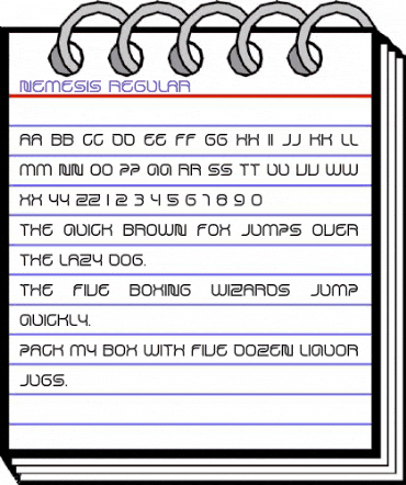 Nemesis Regular animated font preview Nemesis Regular animated font preview