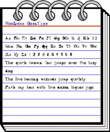 NeoDeko Regular animated font preview NeoDeko Regular animated font preview