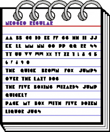 Neogeo Regular animated font preview Neogeo Regular animated font preview