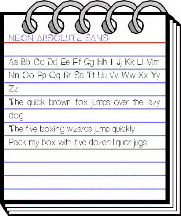 NEON ABSOLUTE SANS 1 Regular animated font preview NEON ABSOLUTE SANS 1 Regular animated font preview