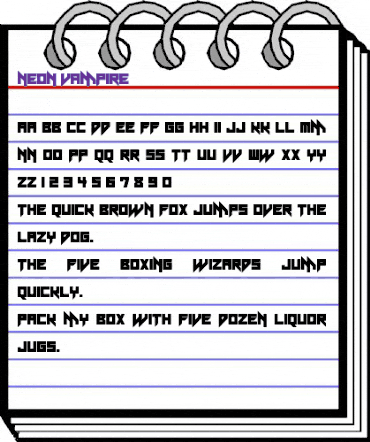 Neon Vampire Regular animated font preview Neon Vampire Regular animated font preview