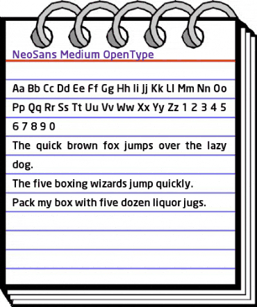 NeoSans Medium animated font preview NeoSans Medium animated font preview