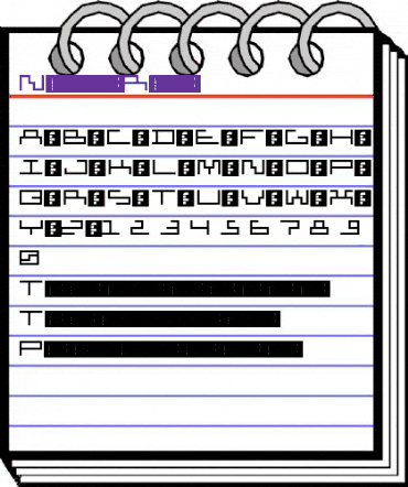 Nepobleckos Regular animated font preview