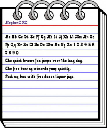 Neptun CAT Regular animated font preview