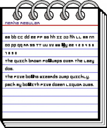 Nerka Regular animated font preview