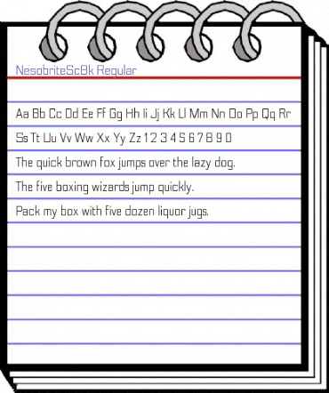 Nesobrite Semi-Condensed Book animated font preview Nesobrite Semi-Condensed Book animated font preview