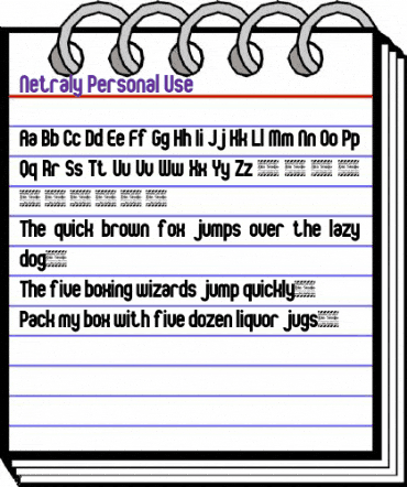 Netraly Personal Use Regular animated font preview Netraly Personal Use Regular animated font preview