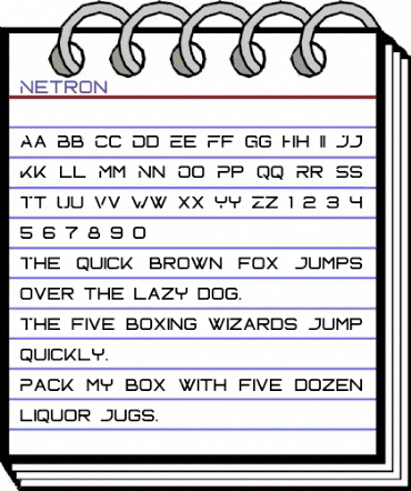 Netron Regular animated font preview Netron Regular animated font preview