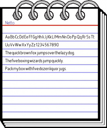 Netto Regular animated font preview