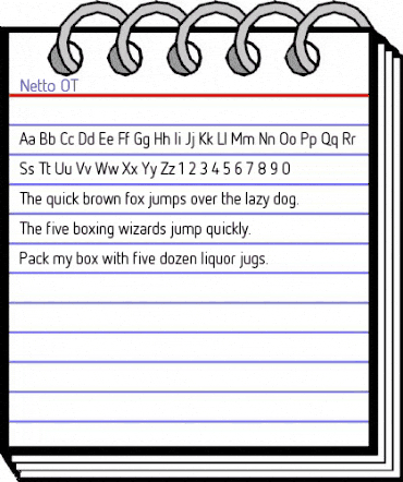 Netto OT Regular animated font preview