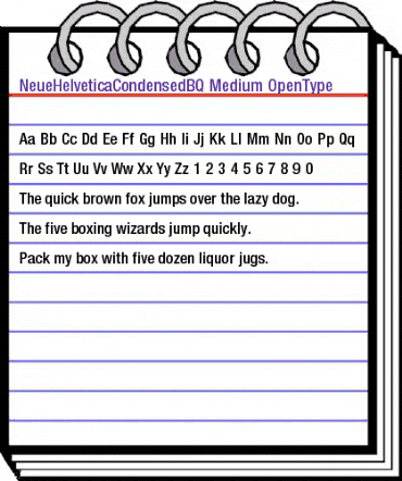 Neue Helvetica Condensed BQ Regular animated font preview Neue Helvetica Condensed BQ Regular animated font preview