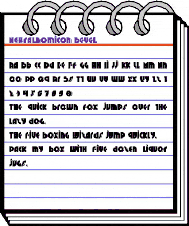 Neuralnomicon Bevel Regular animated font preview