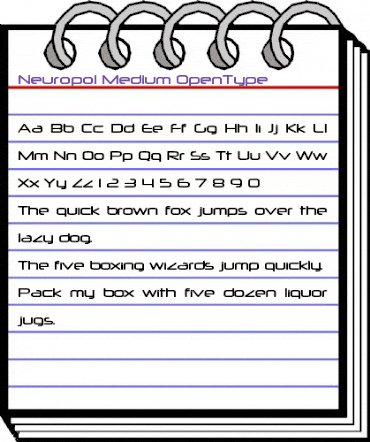 Neuropol Medium animated font preview