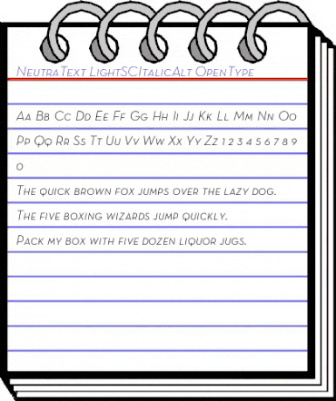 Neutra Text Light SC Alt Italic animated font preview Neutra Text Light SC Alt Italic animated font preview