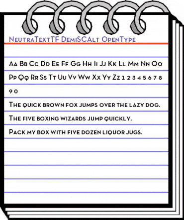 Neutra Text TF Light SC Alt Demi animated font preview Neutra Text TF Light SC Alt Demi animated font preview