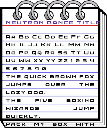 Neutron Dance Title Regular animated font preview Neutron Dance Title Regular animated font preview