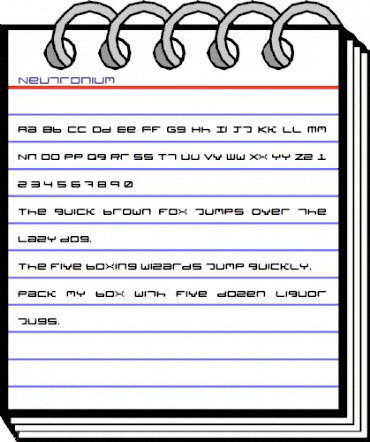 Neutronium Medium animated font preview