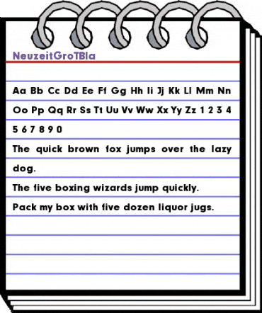 NeuzeitGroTBla Regular animated font preview NeuzeitGroTBla Regular animated font preview