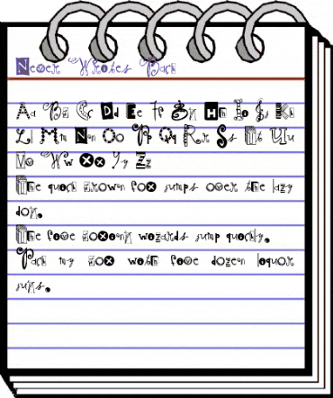 Never Writes Back Regular animated font preview Never Writes Back Regular animated font preview