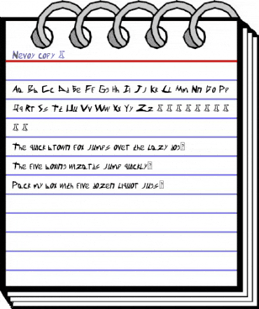 Nevoy Regular animated font preview