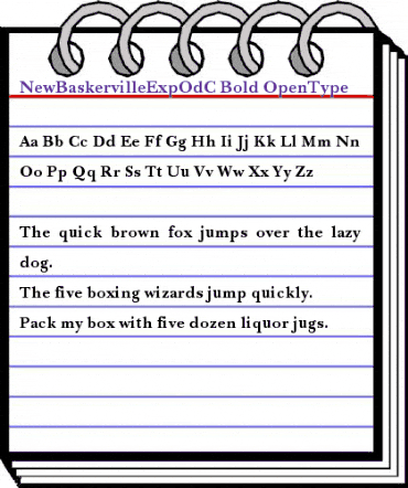 NewBaskervilleExpOdC Bold animated font preview NewBaskervilleExpOdC Bold animated font preview