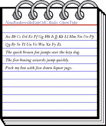 NewBaskervilleExpOdC Italic animated font preview NewBaskervilleExpOdC Italic animated font preview