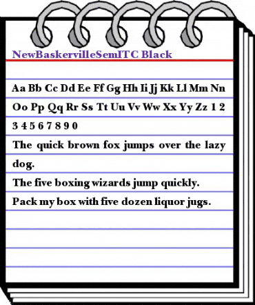 NewBaskervilleSemITC Black animated font preview NewBaskervilleSemITC Black animated font preview