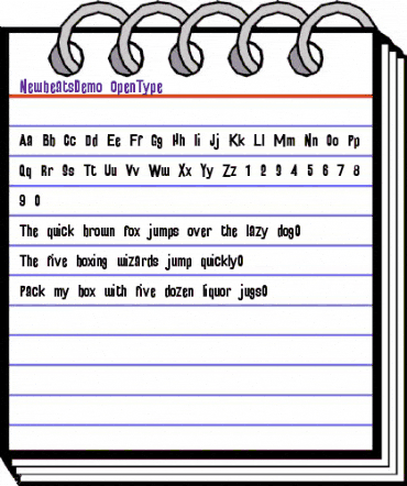 Newbeats Demo Regular animated font preview