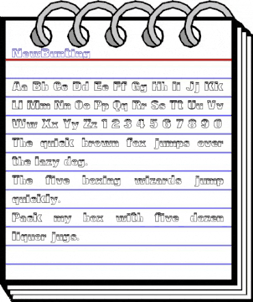 NewBunting Regular animated font preview