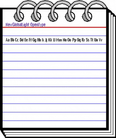 NewGlobalLight Regular animated font preview NewGlobalLight Regular animated font preview