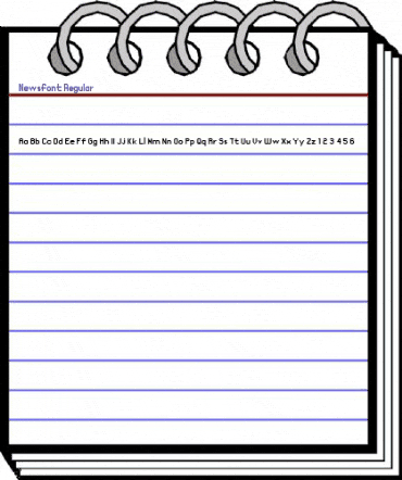 Newsfont Regular animated font preview