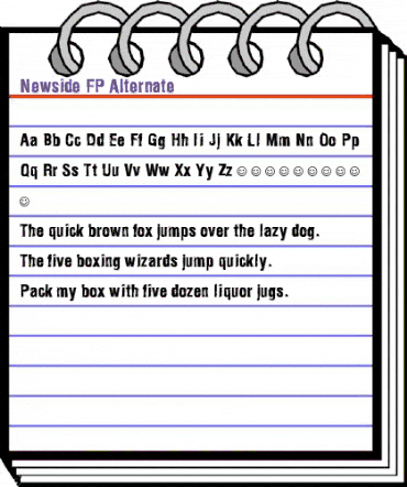 Newside FP Alternate Regular animated font preview