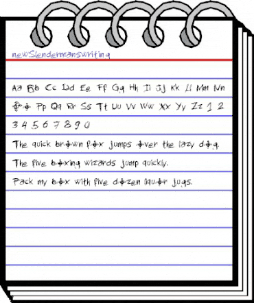 newSlendermanswriting Medium animated font preview newSlendermanswriting Medium animated font preview