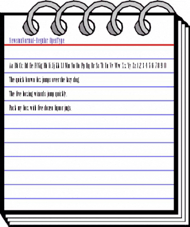 Newston Normal animated font preview