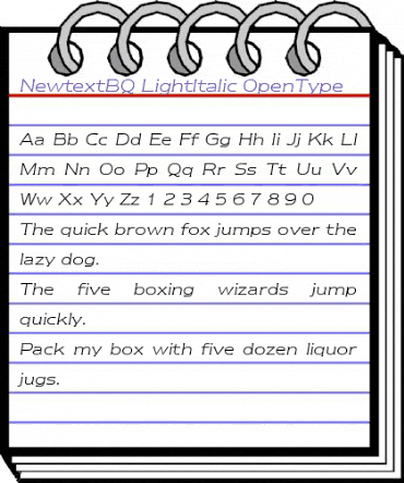 Newtext BQ Regular animated font preview Newtext BQ Regular animated font preview